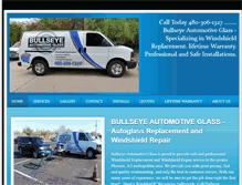 Tablet Screenshot of bullseyeautomotiveglass.com